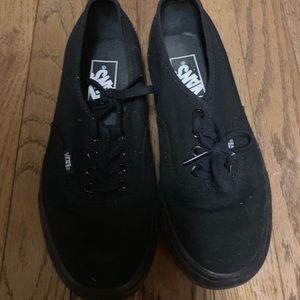 Black Womens Vans Size 7